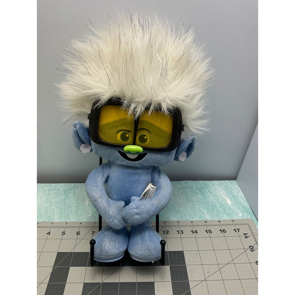 DreamWorks Trolls World Tour Tiny Diamond Plush Blue Glitter Goggles 12in 2020